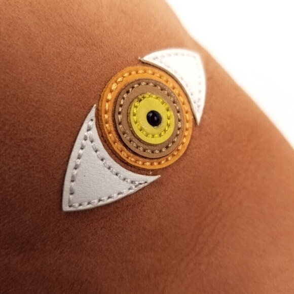 Stuart Weitzman EYELOVEMORE Evil Eye Suede Leather Mules Pointed Toe Slip On 36 - Picture 7 of 12